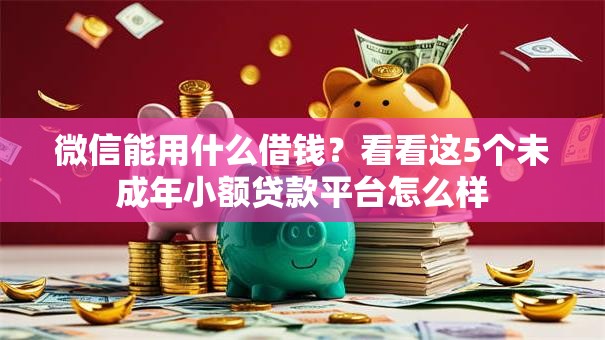 微信能用什么借钱？看看这5个未成年小额贷款平台怎么样