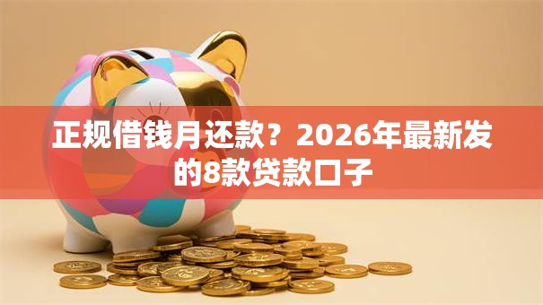 正规借钱月还款?2026年最新发的8款贷款口子 正规借钱月还款?2026年最新发的8款贷款口子