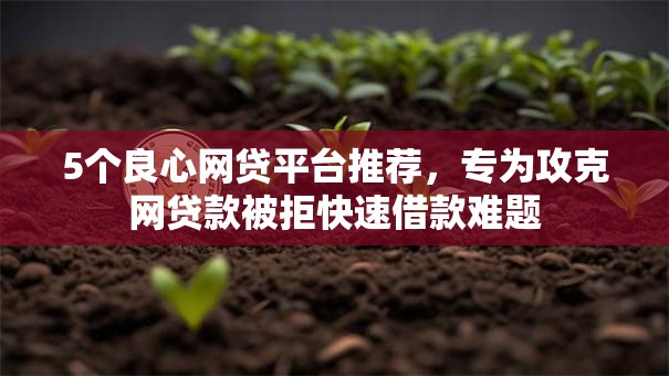 5个良心网贷平台推荐,专为攻克网贷款被拒快速借款难题 5个良心网贷平台推荐,专为攻克网贷款被拒快速借款难题