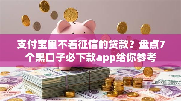 支付宝里不看征信的贷款？盘点7个黑口子必下款app给你参考