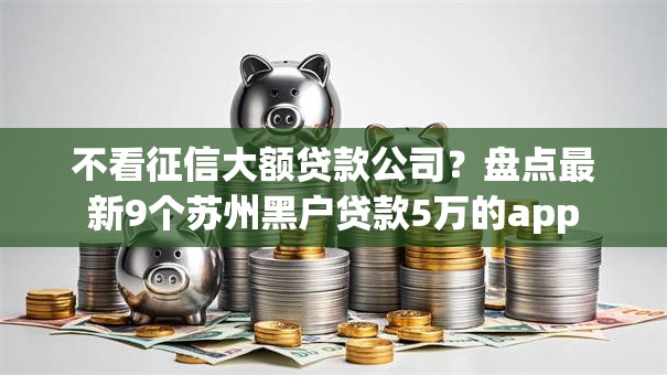 不看征信大额贷款公司？盘点最新9个苏州黑户贷款5万的app