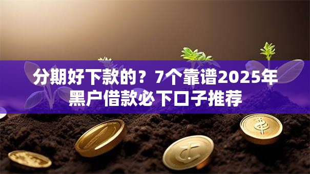 分期好下款的?7个靠谱2025年黑户借款必下口子推荐 分期好下款的?7个靠谱2025年黑户借款必下口子推荐