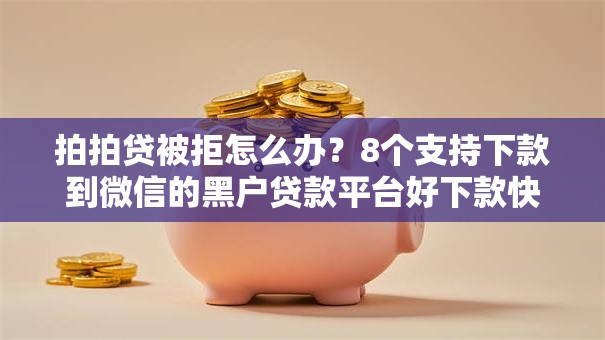 拍拍贷被拒怎么办?8个支持下款到微信的黑户贷款平台好下款快 拍拍贷被拒怎么办?8个支持下款到微信的黑户贷款平台好下款快