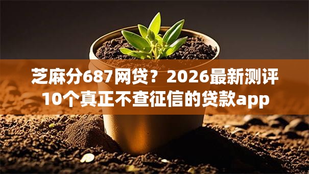 芝麻分687网贷？2026最新测评10个真正不查征信的贷款app
