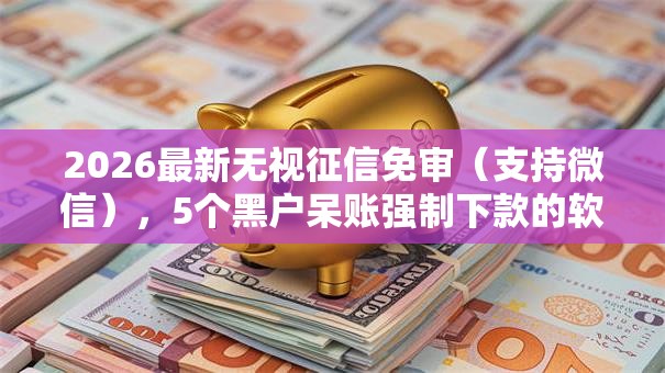 2026最新无视征信免审(支持微信),5个黑户呆账强制下款的软件无私分享 2026最新无视征信免审(支持微信),5个黑户呆账强制下款的软件无私分享