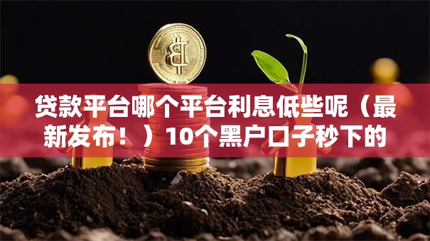 贷款平台哪个平台利息低些呢（最新发布！）10个黑户口子秒下的