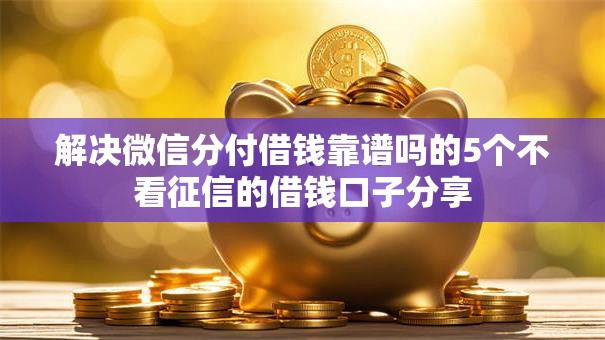 解决微信分付借钱靠谱吗的5个不看征信的借钱口子分享
