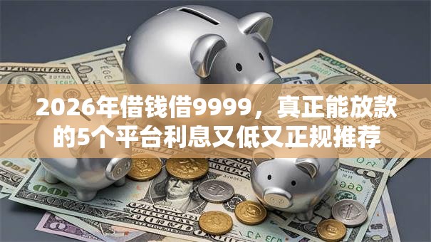 2026年借钱借9999，真正能放款的5个平台利息又低又正规推荐