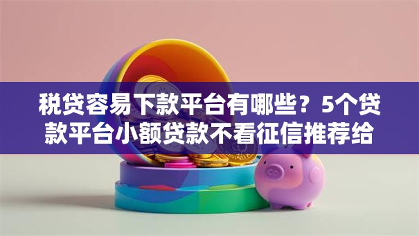 税贷容易下款平台有哪些？5个贷款平台小额贷款不看征信推荐给你