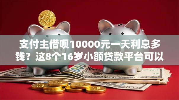 支付主借呗10000元一天利息多钱？这8个16岁小额贷款平台可以试试