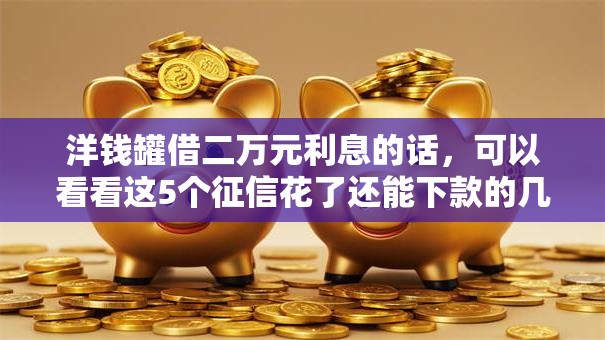 洋钱罐借二万元利息的话，可以看看这5个征信花了还能下款的几千小额度平台