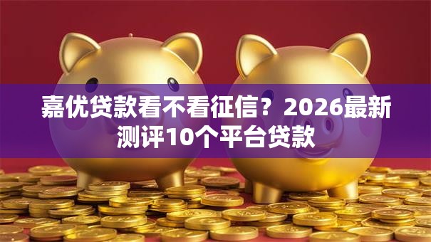 嘉优贷款看不看征信？2026最新测评10个平台贷款