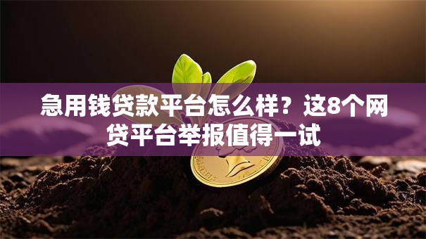 急用钱贷款平台怎么样？这8个网贷平台举报值得一试