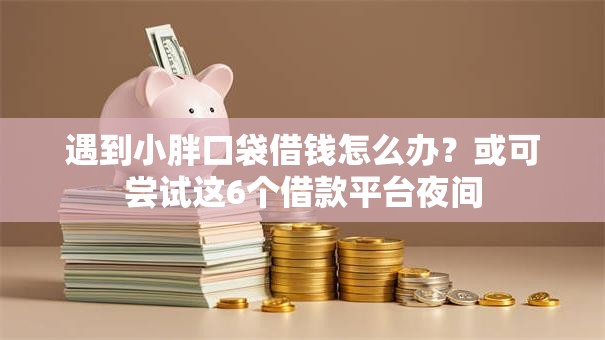 遇到小胖口袋借钱怎么办?或可尝试这6个借款平台夜间 遇到小胖口袋借钱怎么办?或可尝试这6个借款平台夜间
