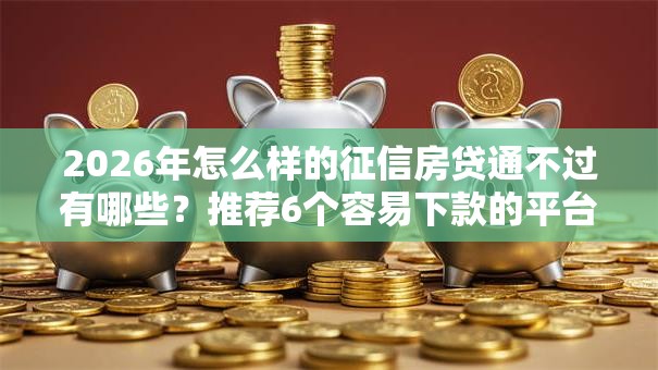 2026年怎么样的征信房贷通不过有哪些?推荐6个容易下款的平台 2026年怎么样的征信房贷通不过有哪些?推荐6个容易下款的平台