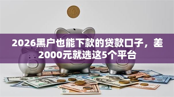 2026黑户也能下款的贷款口子,差2000元就选这5个平台 2026黑户也能下款的贷款口子,差2000元就选这5个平台