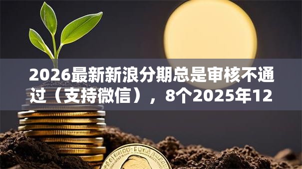 2026最新新浪分期总是审核不通过（支持微信），8个2025年12月下款口子无私分享