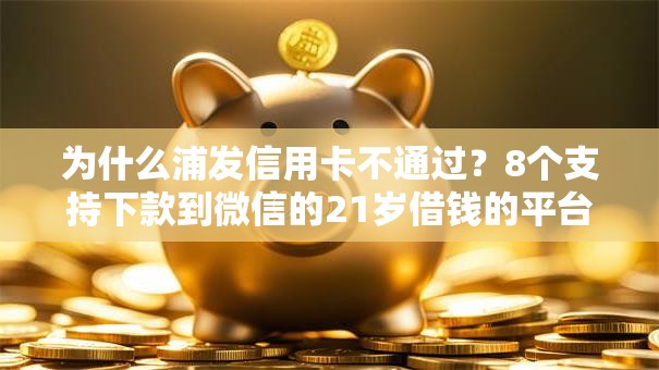 为什么浦发信用卡不通过？8个支持下款到微信的21岁借钱的平台100%能借到