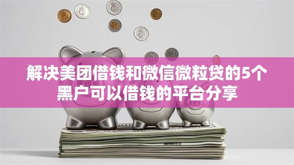 解决美团借钱和微信微粒贷的5个黑户可以借钱的平台分享