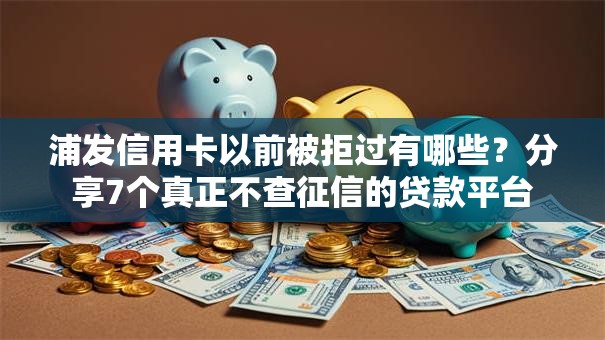 浦发信用卡以前被拒过有哪些？分享7个真正不查征信的贷款平台