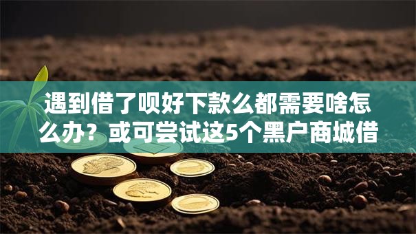 遇到借了呗好下款么都需要啥怎么办?或可尝试这5个黑户商城借钱口子 遇到借了呗好下款么都需要啥怎么办?或可尝试这5个黑户商城借钱口子