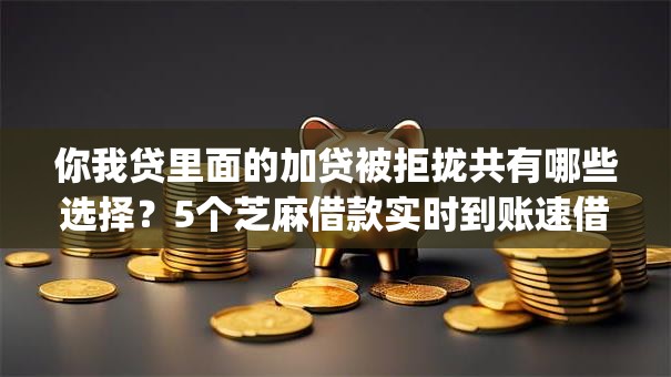 你我贷里面的加贷被拒拢共有哪些选择？5个芝麻借款实时到账速借app详解