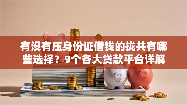 有没有压身份证借钱的拢共有哪些选择？9个各大贷款平台详解