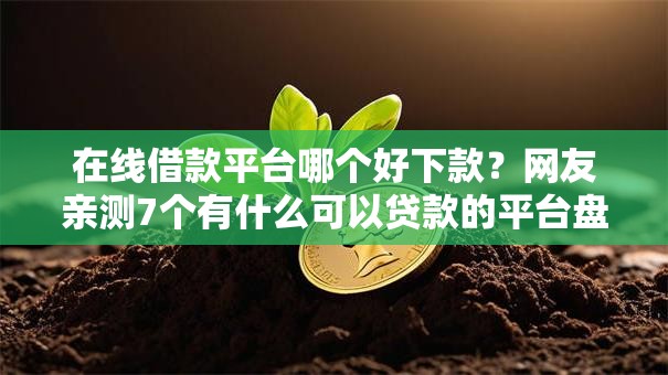 在线借款平台哪个好下款？网友亲测7个有什么可以贷款的平台盘点