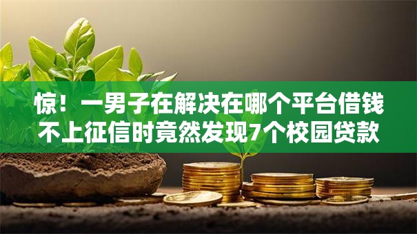 惊！一男子在解决在哪个平台借钱不上征信时竟然发现7个校园贷款平台，事后分享了出来