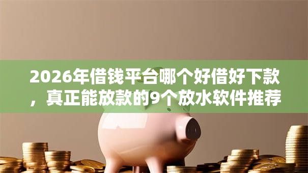 2026年借钱平台哪个好借好下款，真正能放款的9个放水软件推荐
