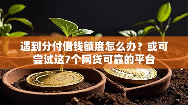 遇到分付借钱额度怎么办？或可尝试这7个网贷可靠的平台