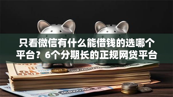 只看微信有什么能借钱的选哪个平台？6个分期长的正规网贷平台推荐
