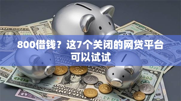 800借钱？这7个关闭的网贷平台可以试试