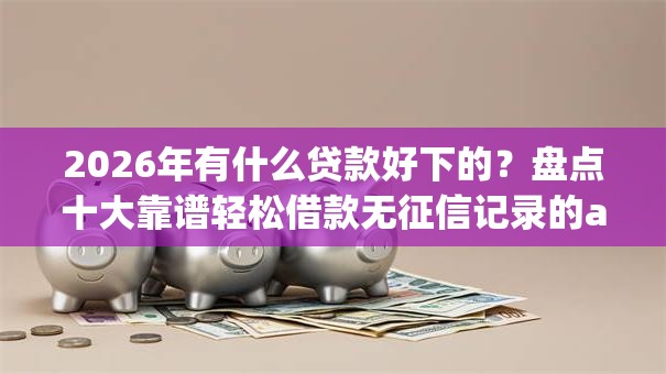 2026年有什么贷款好下的？盘点十大靠谱轻松借款无征信记录的app