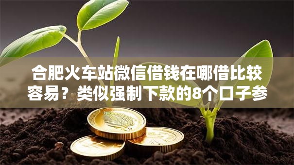 合肥火车站微信借钱在哪借比较容易？类似强制下款的8个口子参考