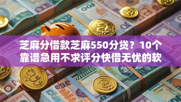 芝麻分借款芝麻550分贷？10个靠谱急用不求评分快借无忧的软件推荐