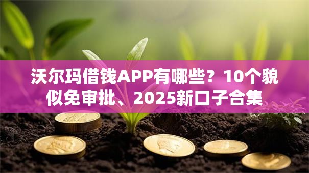 沃尔玛借钱APP有哪些？10个貌似免审批、2025新口子合集