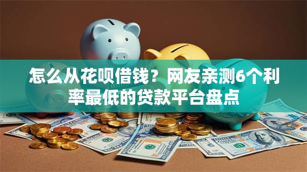 怎么从花呗借钱？网友亲测6个利率最低的贷款平台盘点