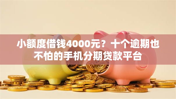 小额度借钱4000元？十个逾期也不怕的手机分期贷款平台