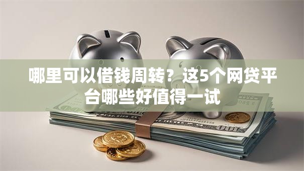 哪里可以借钱周转？这5个网贷平台哪些好值得一试
