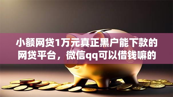 小额网贷1万元真正黑户能下款的网贷平台，微信qq可以借钱嘛的8个平台介绍
