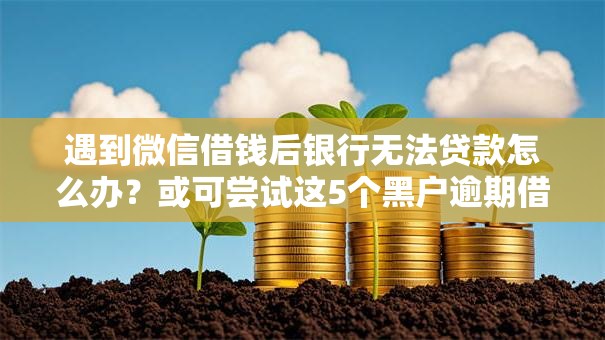 遇到微信借钱后银行无法贷款怎么办？或可尝试这5个黑户逾期借款平台