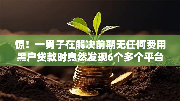 惊！一男子在解决前期无任何费用黑户贷款时竟然发现6个多个平台被拒还可借钱的软件，事后分享了出来