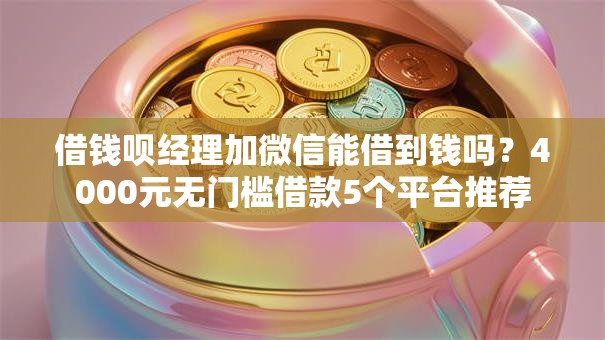 借钱呗经理加微信能借到钱吗？4000元无门槛借款5个平台推荐