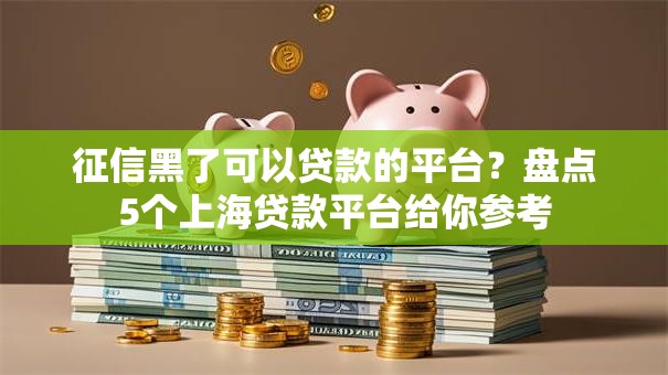 征信黑了可以贷款的平台？盘点5个上海贷款平台给你参考