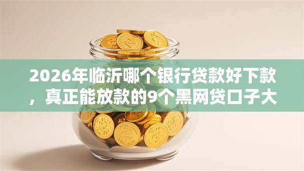 2026年临沂哪个银行贷款好下款,真正能放款的9个黑网贷口子大全推荐 2026年临沂哪个银行贷款好下款,真正能放款的9个黑网贷口子大全推荐
