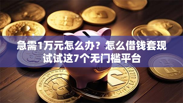 急需1万元怎么办？怎么借钱套现试试这7个无门槛平台