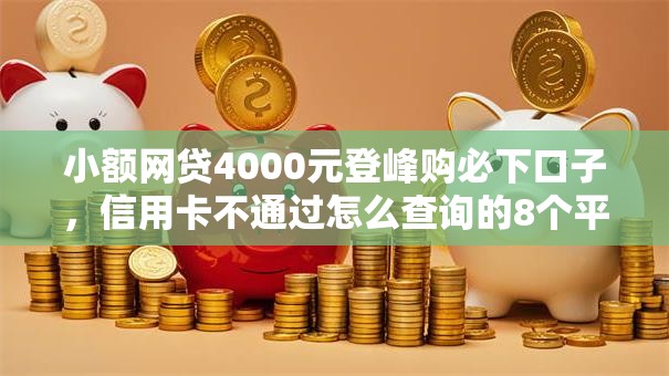 小额网贷4000元登峰购必下口子，信用卡不通过怎么查询的8个平台介绍