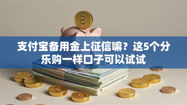 支付宝备用金上征信嘛？这5个分乐购一样口子可以试试