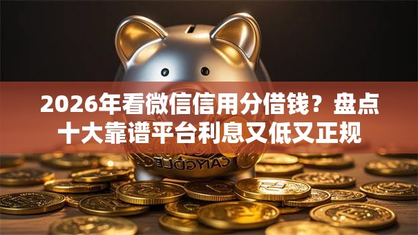 2026年看微信信用分借钱？盘点十大靠谱平台利息又低又正规